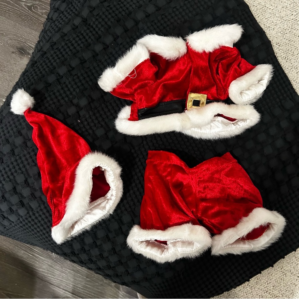 Build A Bear Santa Christmas Outfit Costume Clothes